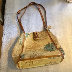 Brahmin leather purse, floral